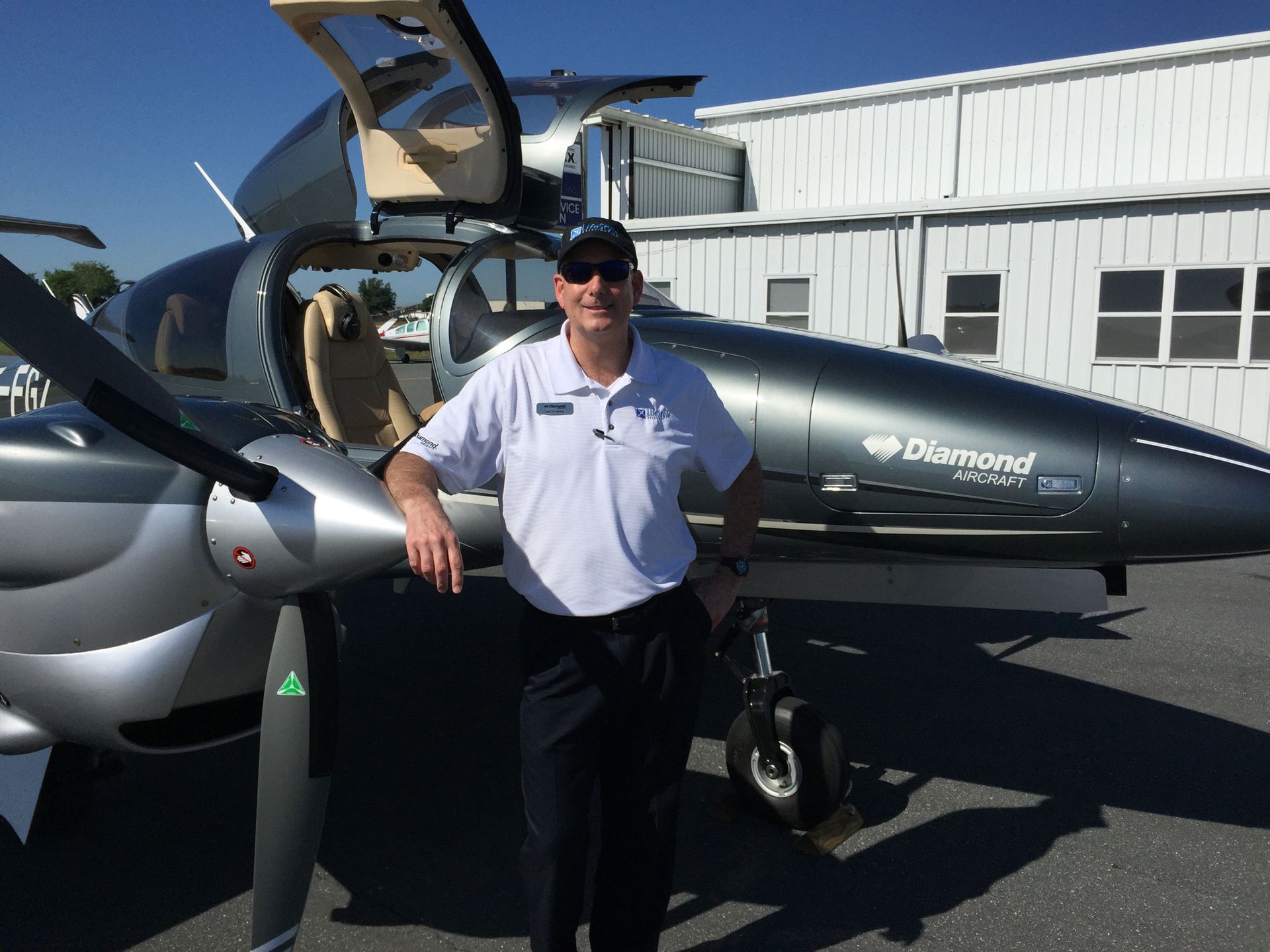 John Armstrong with Diamond DA62
