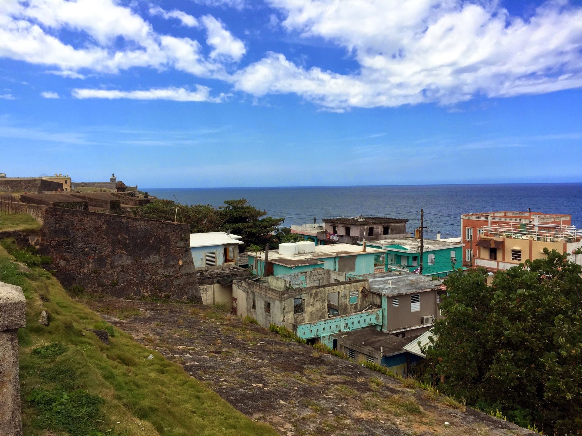 Guadeloupe coastal town
